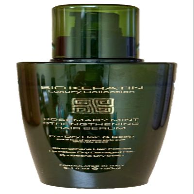 Bio Keratin Luxury Collection Rosemary Mint Strengthening Serum, 5.1 Fl Oz, 150 ml