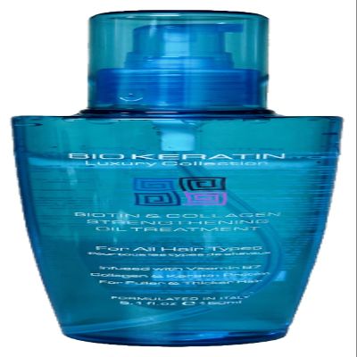 Bio Keratin Luxury Collection Biotin & Collagen Strengthening Oil Treatment, 5.1 Fl Oz, 150 ml