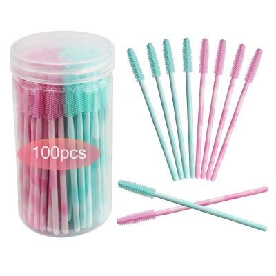 Disposable Silicone Eyelash Mascara Brushes Wands Applicator Eyebrow Brush Makeup Tool Kit Set Tool Bulk