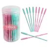 Disposable Silicone Eyelash Mascara Brushes Wands Applicator Eyebrow Brush Makeup Tool Kit Set Tool Bulk view 1