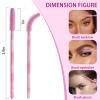 Disposable Silicone Eyelash Mascara Brushes Wands Applicator Eyebrow Brush Makeup Tool Kit Set Tool Bulk view 3