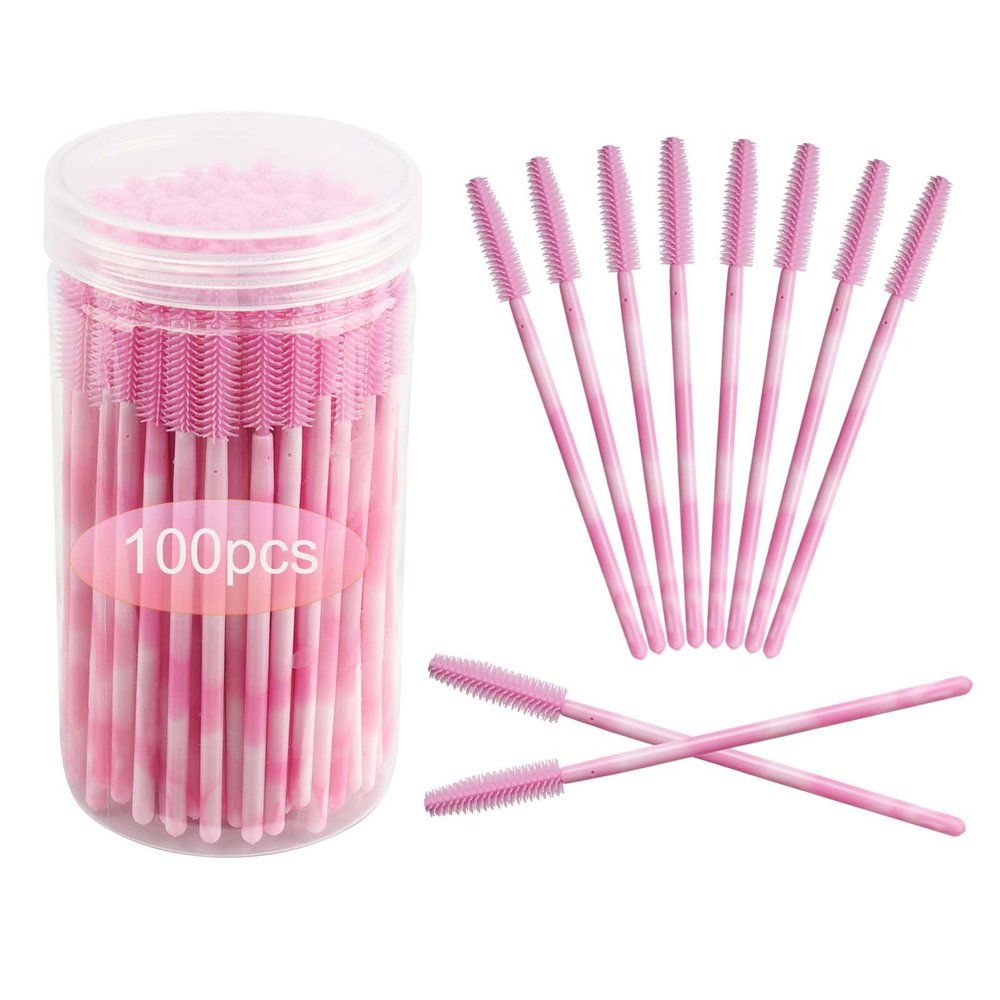 Disposable Silicone Eyelash Mascara Brushes Wands Applicator Eyebrow Brush Makeup Tool Kit Set Tool Bulk