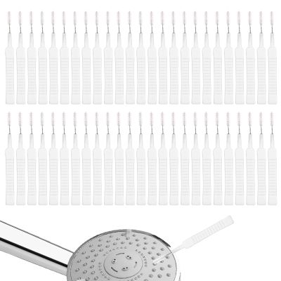 50pcs Shower Head Cleaning Brushes, Multipurpose Shower Head Cleaner Tool Gap Hole Anti-Clogging Cleaning Brush Crevice Tiny Brush for Small Hole Nozzle Gaps Household Bathroom