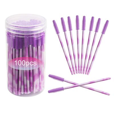 Disposable Silicone Eyelash Mascara Brushes Wands Applicator Eyebrow Brush Makeup Tool Kit Set Tool Bulk