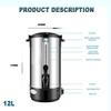 JOSBY 12L Stainless Paraffin Wax Heater, 1500W Business Electric Candle Melting Pot, 86-230 Temp Control, Double Layer Insulation and Dry Burn Protection, for Beauty Salon, Party, Outdoor view 2