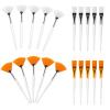 20 Pcs Fan Brushes Facial Acid Applicator Fan Brush Applicator Set Flat Head Facial Brush Soft Makeup Mask Applicator Esthetician Mask Brush Cosmetic Tools for Mask Cream Mud Cream view 1