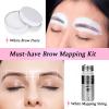 ATOMUS Brow Mapping String Set with 30m White Brow Mapping Thread 10g White Brow Paste 2pcs Brow Brush for Brow Mapping Measuring view 2