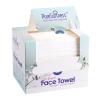 PureSoftness Luxuriously Soft Disposable Face Towel, 100% Cotton, Extra Large 12" x 10" Ultra Soft Dry Wipe for Face Wash, Makeup Remover, Bio-Based Towelette for Sensitive Skin 80 Count (1 Pack) view 2