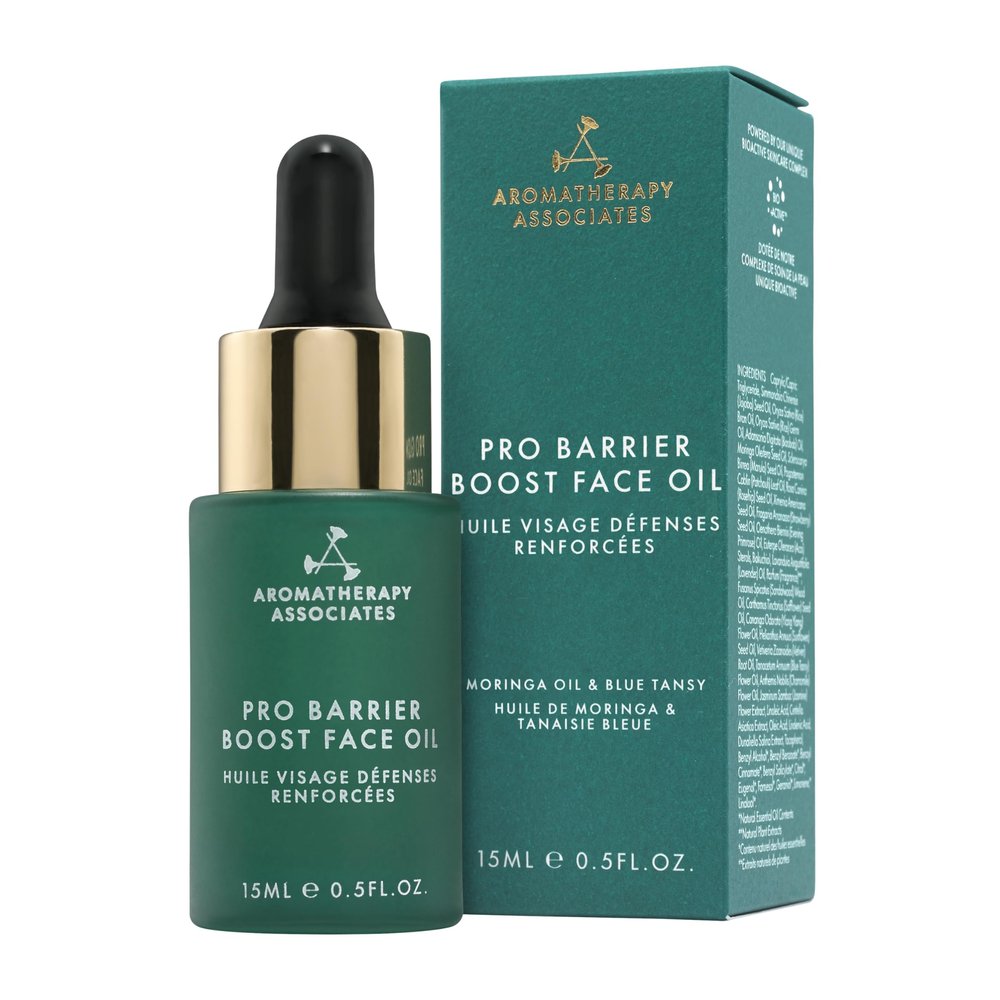 Aromatherapy Associates Pro Barrier Boost Face Oil, Lightweight Hydrating Facial Oil with Moringa, Rosehip & Rice Germ Oils, Supports Skin Barrier, For Dry & Mature Skin, 0.5 fl oz