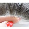 WigVivid Ultra Thin Skin Toupee Hair for Men Real Human Hair Piece All V-looped 0.06mm Hair Replacement System Mens Toupee#1B40 Natural Black+40% Gray-100% Density view 3