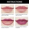 evpct 1Pcs Light Plum Rose Matte Lip Liner and Lipstick Combo Set Kit for Women, Magic Neutral Lipsticks 24 Hours Original Lipstick and Lips Liner Pencil Stain Makeup Long Lasting Waterproof, 24# view 4