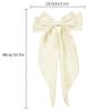 Hair Bows for Women Hair Bow Clips Bow Hair Ribbons for Women, 3Pcs Big Bow Hair Clips Oversized Long Tail Vintage Hair Bows Hair Accessories for Women (6 Pack/Black+Beige+Pink) view 4