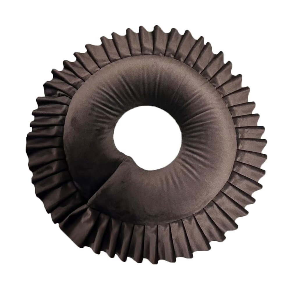 Flush of Dawn Soft Face Down Massage Pillow Washable Massage Head Pillow for Bed Massage Table Cradle Headrest Face Pillow Cushion (Dark brown)