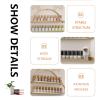 ZBJDX Wall Nail Polish Displays, Rabbit Appearance Metal Storage Rack, for Storing Nail Polish, Essential Oils, Various Small Bottles,Black view 4