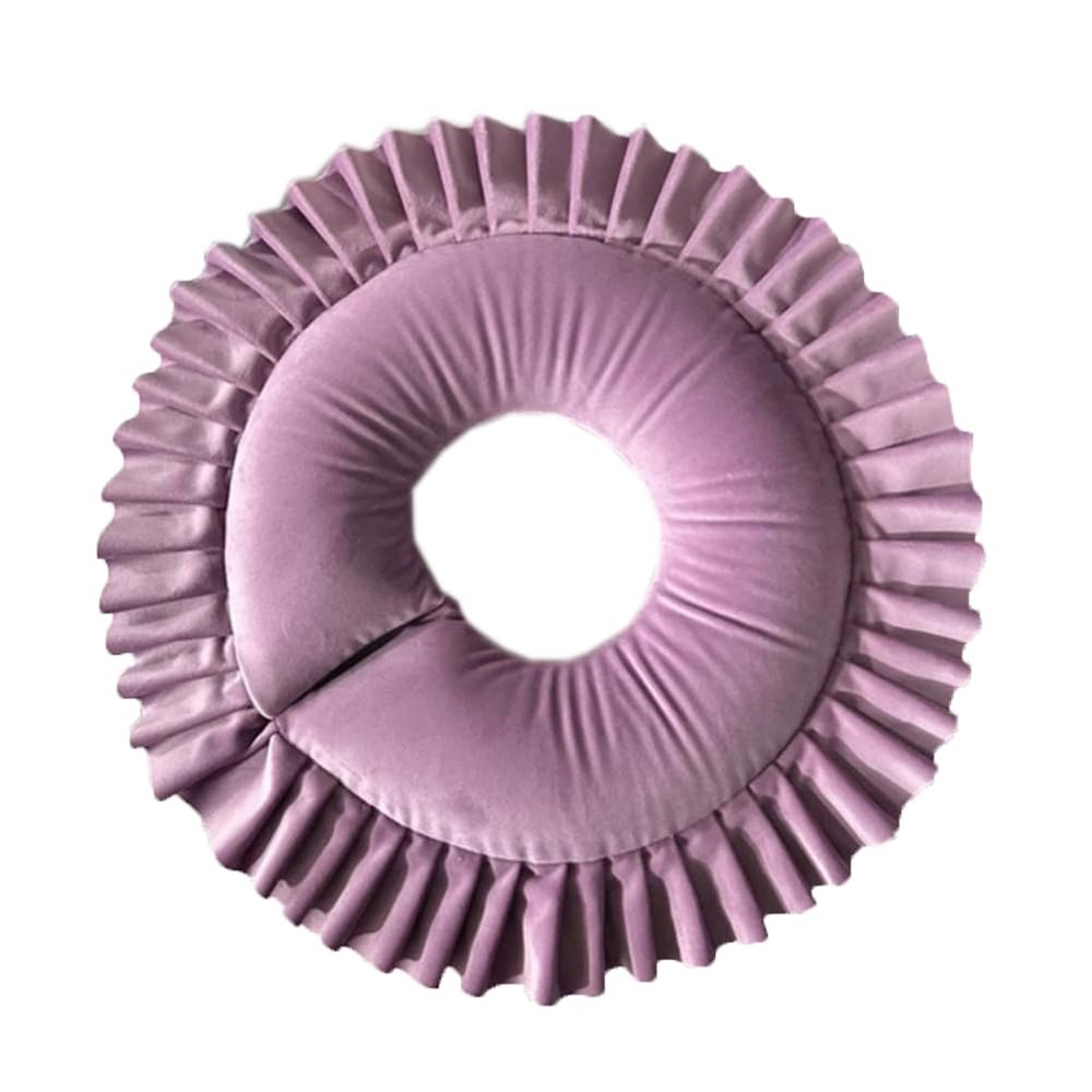 Flush of Dawn Soft Face Down Massage Pillow Washable Massage Head Pillow for Bed Massage Table Cradle Headrest Face Pillow Cushion (Light purple)