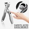 2024 Upgrade Portable Ultra Sharp Nail Clippers,Nail Clipper with Catcher Toe Nail Clippers for Thick Nails with Storage Case Large Opening Nail Clipper,Stainless Steel Nail Clipper (Silver, 2 Sets) view 2