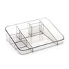 SagaSave Clear Cosmetic Vanity Makeup Organizer - Make Up & Jewelry Compact Compartment Storage Case Display for Dresser, Bathroom, Vanity, Beauty Supplies (Gray) view 1