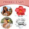 6Pcs Hawaiian Hibiscus Flower Beach Hair Clips - 3.5 Inch Hair Accessories for Women view 2