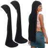 Twistover 2 Pcs Jumbo Dreadlock Cap Hair Dreads Head Wrap Loc Wraps for Dreads Hair Accessories for Men Women Sleeping(Black,Black,37 Inches) view 1