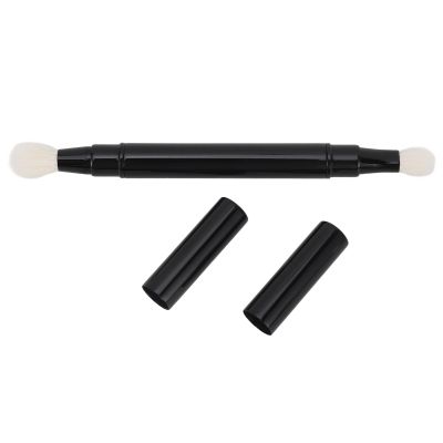 Chazcool Dual Ended Eyeshadow Brush, Blending Eyeshadow Brush with Cap, Eye Makeup Brushes for Outdoor Travel