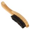 Beard Styling Brush, Professional Men Beard Brush Small Travel Oil Head Styling Beard Grooming Brush Portable Ergonomic Curved Design Beard Brush for Brushing Beard and Oil Head view 3