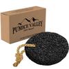 Pumice Stone - Natural Earth Lava Black - Callus/Corn Remover for Feet Heels and Palm & Pumice Stone Foot File -Wooden Pedicure Feet Scrubber with Handle for Callus, Dry, and Dead Skin Removal view 2