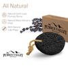 Pumice Stone - Natural Earth Lava Black - Callus/Corn Remover for Feet Heels and Palm & Pumice Stone Foot File -Wooden Pedicure Feet Scrubber with Handle for Callus, Dry, and Dead Skin Removal view 4