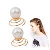 12Pcs Golden Imitation Pearl Hair Pins Elegant Spiral Hair Accessories for Bridal Prom Party Birthday Hairstyles view 1