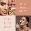 Gold Powder Highlighter Makeup Palette, Shimmer Glitter Shiny Contour Highlight Makeup Illuminator - Luminizer Contouring Palette Shimmery Finish Face & Body - Vegan & Cruelty-Free, Fierce Star view 3