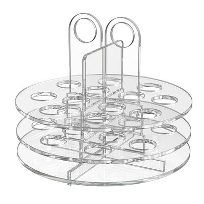Marketing Holders Acrylic Mascara and Cosmetic Holder 12 Slot Stationary Caddy Clear Acrylic Lip Gloss and Makeup Chapstick Liner Storage Solution