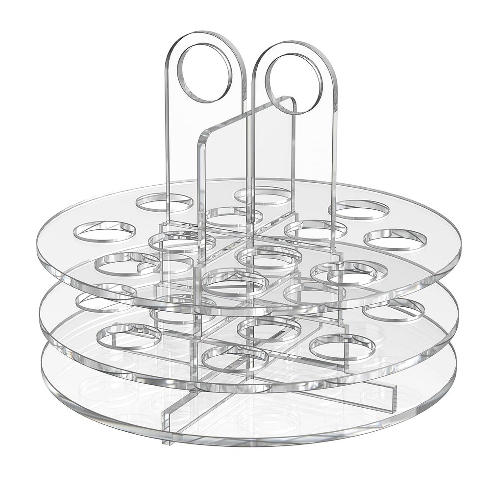 Marketing Holders Acrylic Mascara and Cosmetic Holder 12 Slot Stationary Caddy Clear Acrylic Lip Gloss and Makeup Chapstick Liner Storage Solution