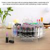 Marketing Holders Cosmetic Storage Caddy 56 Slot Clear Acrylic Makeup Mascara Lipstick and Balm Space Saving Oil Perfumery Rotating Organizer view 3