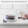 Marketing Holders Cosmetic Storage Caddy 56 Slot Clear Acrylic Makeup Mascara Lipstick and Balm Space Saving Oil Perfumery Rotating Organizer view 4