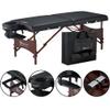 30" Newport Black Portable Massage Table Master Massage Package with Aurora Multicolor Atmosphere Ambient Lighting System view 2