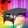 30" Royal Blue Portable Massage Table Master Massage Package with Aurora Multicolor Atmosphere Ambient Lighting System view 1