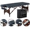 30" Royal Blue Portable Massage Table Master Massage Package with Aurora Multicolor Atmosphere Ambient Lighting System view 2