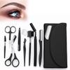 Senbos 8-in-1 Eyebrow Grooming Kit  Professional Eyebrow Trimmer, Scissors, Tweezers, Brush & Dermaplaning Tool  Precision Brow Shaping Kit for Men & Women  Includes Leather Travel Case view 1