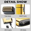EKHOU Men's Shaver, Rechargeable Electric Shavers for Men Hair & Beard Electric Razor Washable Bald Head Shaving Machine Wet&Dry view 3