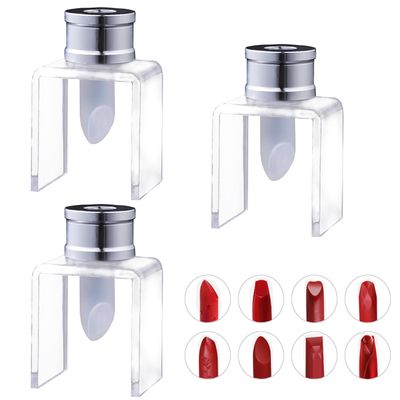 3PCS 12.1mm Silicone DIY Lipstick Mold Lip Balm Maker Kit Lipstick Making Mould Lipstick Filling Tube Homemade Balm Lip Mold for DIY Lipstick Lip Cream