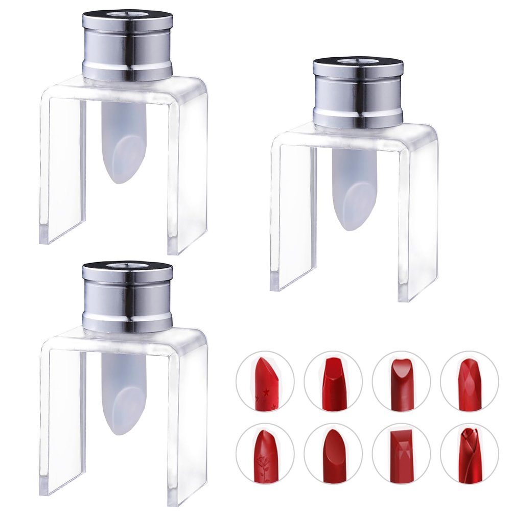 3PCS 12.1mm Silicone DIY Lipstick Mold Lip Balm Maker Kit Lipstick Making Mould Lipstick Filling Tube Homemade Balm Lip Mold for DIY Lipstick Lip Cream