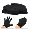 ONEUNG 12Pairs Cotton Glove Soft Large Sensitive Cleaning Dry Moisturizing Black view 2