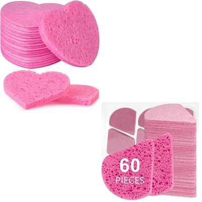 110-Count Face Sponges for Cleansing - Compressed Sponges Facial, Pink