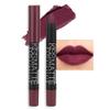 Deep Dark Red Matte Lipstick and Lip Crayon Liner Pencil Pen Set for Women Lip Stain Long Lasting Waterproof labiales (1, 1Pcs 03# Dark Grape Purple) view 1
