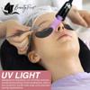 BeautyPros UV Light for Lash Extension - LED Foot Pedal UV Gel Curing Lamp - Adjustable Lash Lamp for Artists, Easy Setup Adjustable Gooseneck Light (White) view 2