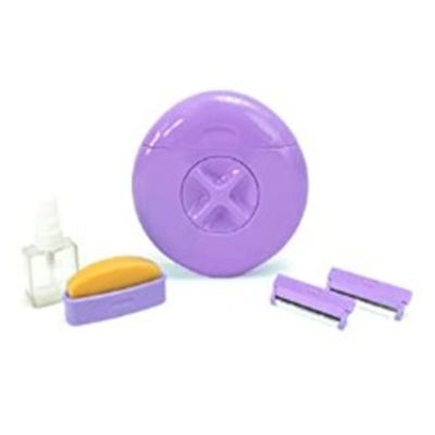 NinthAvenue Basics Ladies Shaver 3-in-1 Portable Ladies Underarm Private Body Hair Remover (Purple)
