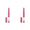 MAYBELLINE Super Stay Ink Crayon Matte Longwear Lipstick Makeup, 145 Break The Ceiling & Change Is Good Rose Pink Lip Crayon view 1