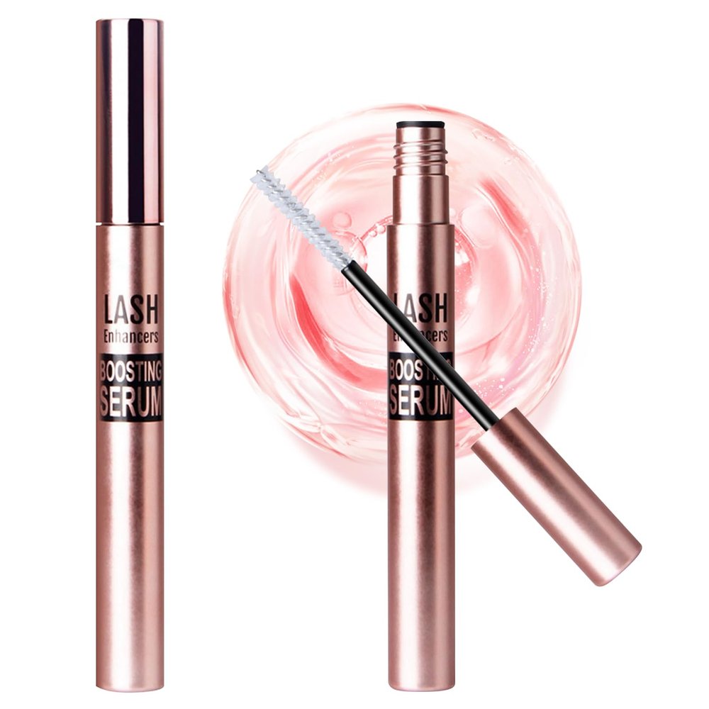 Eyelash Growth Serum With Brush Head - Safe & Gentle Lashes Care, Sheen and Nourish, Deep Repair - Creates Thick, Long, Curled Eyelashes, Natural Longer (0.123oz/3.5g)