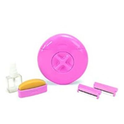 NinthAvenue Basics Ladies Shaver 3-in-1 Portable Ladies Underarm Private Body Hair Remover (Pink)