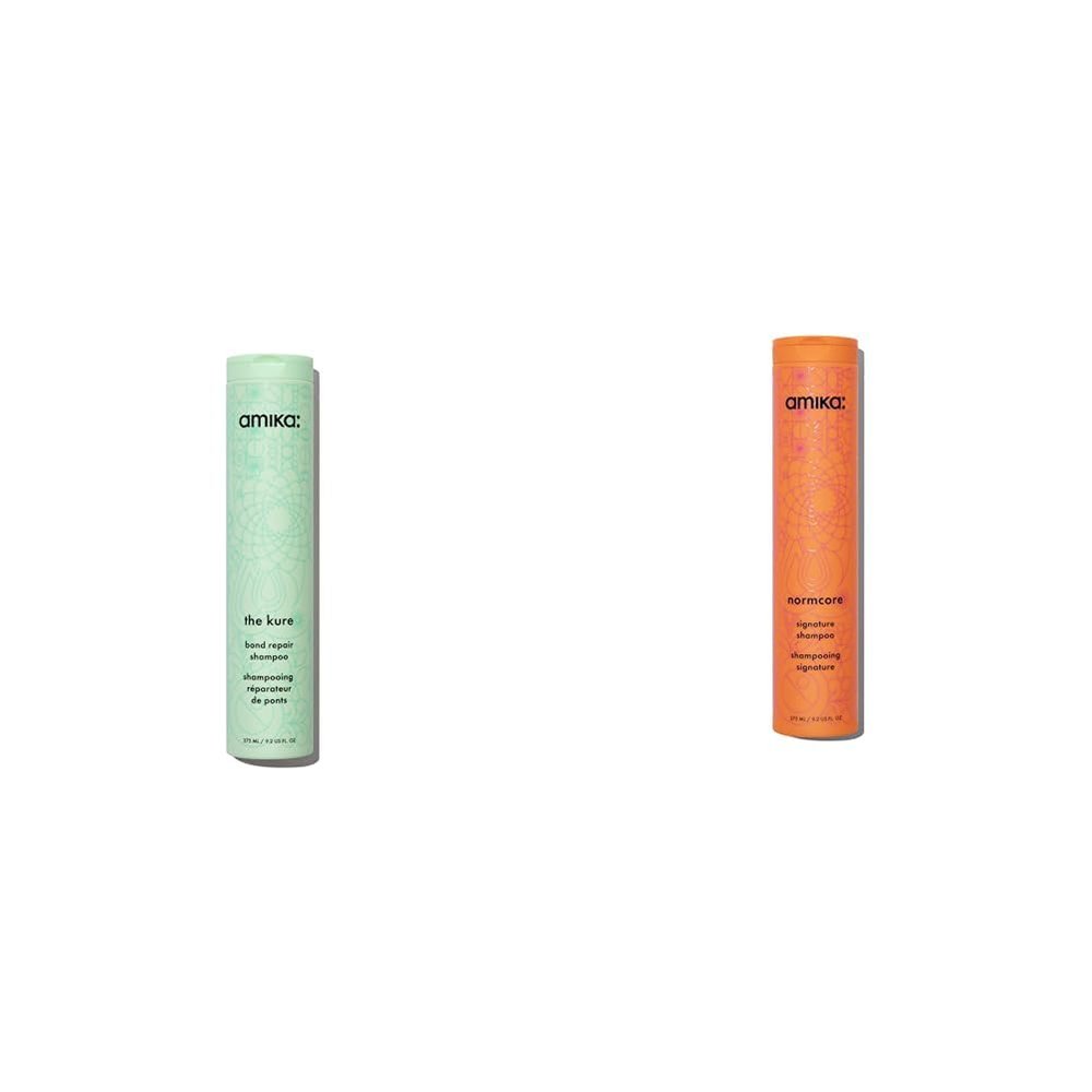 amika the kure bond repair shampoo 275ml + normcore signature shampoo 275ml bundle