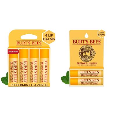 Burt's Bees Lip Balm Gift Set with Beeswax - 4 Tubes 0.15 oz and 2 Tubes 0.15 oz